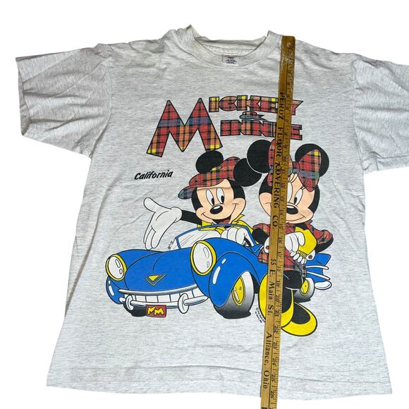 Vintage Disney's Mickey Minnie Mouse single stitch graphic Cali T shirt large - Picture 8 of 8